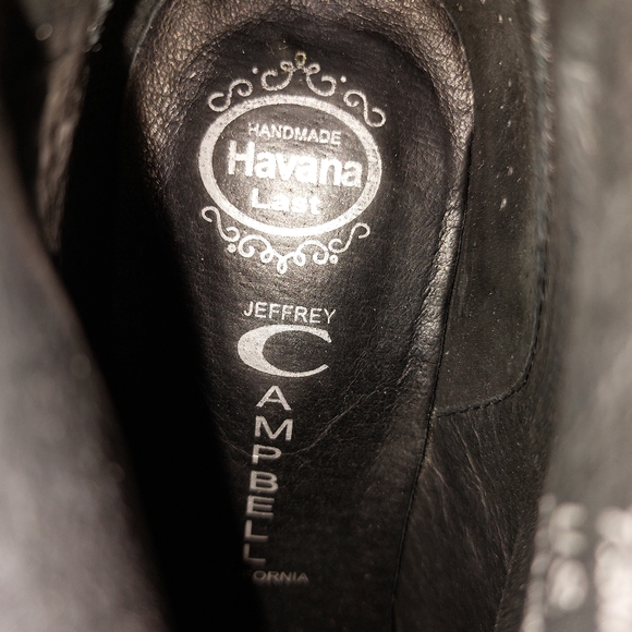 JEFFREY CAMPBELL "LITA" HAND MADE DISTRESSED LEATHER PLATFORM BOOTIES - Picture 4 of 12